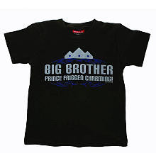 Silly Souls Boys "Big Brother Prince Friggen Charming" T Shirt- Toddler/Kids