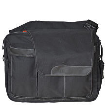 Diaper Dude Messenger II Diaper Bag - Black