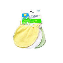 T.L.Care Especially for Baby Newborn Scratch Free Mittens 3 Pack - Neutral