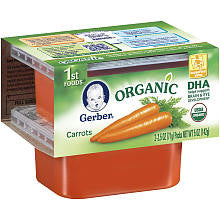 Gerber Organic 1st Foods Carrot 2-Pack Baby Food - 2.5 Ounce