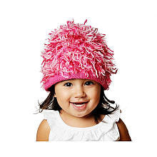 Zooni Girls Pretty and Pink Mop Top Hat