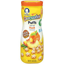 Gerber Graduates Puffs Peach