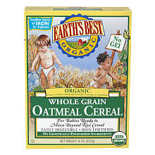 Earth's Best Organic Infant Oatmeal Cereal - 8 Ounce