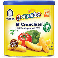 Gerber Graduates Lil' Crunchies Veggie Dip Snacks - 1.48 Ounce