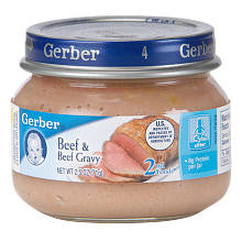 Gerber Foods 2nd Stage Beef Baby Food - 2.5 Ounce