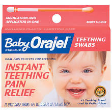 Baby Orajel Teething Swabs