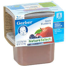 Gerber Foods 2nd Stage Apple Blueberry 2-Pack Baby Food - 3.5 Ounce