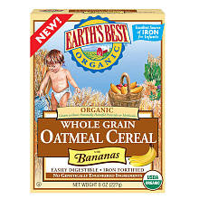 Earth's Best Oatmeal with Banana Cereal