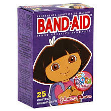 Johnson & Johnson Dora the Explorer Band Aid 25-Count