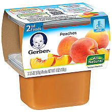 Gerber 2nd Foods Peaches 2-Pack Baby Food - 3.5 Ounce