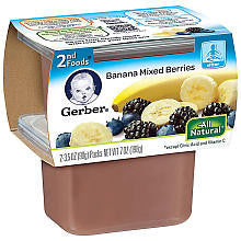 Gerber Foods 2nd Foods Bananaberry 2-Pack Baby Food - 3.5 Ounce