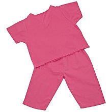 Princess Linens Girls Hot Pink My First Scrubs