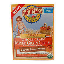 Earth's Best Organic Apple Sweet Potato Whole Grain Mixed Grain Cereal