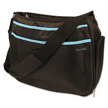 Trend Lab Black and Turquoise Ultimate Diaper Bag