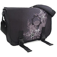 DadGear Messenger Diaper Bag - Concentric Circles