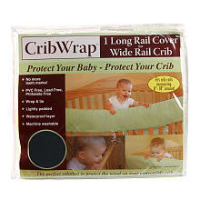 Trend Lab CribWrap Convertible Crib Long Rail Cover - Black