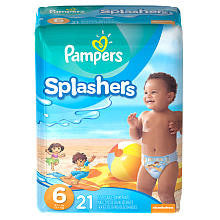 Pampers Splashers Size 6 Swim Pants - 21 Count