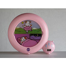 Kid'Sleep Sleep Aid Clock - Classic Pink