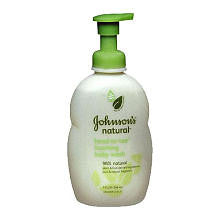 Johnson & Johnson Natural Head-To-Toe Foaming Baby Wash